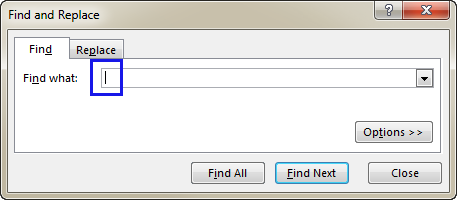 Tìm số ô trống trong Excel với Find And Replace Tìm số ô trống trong Excel với Find And Replace