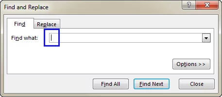 Tìm số ô trống trong Excel với Find And Replace Tìm số ô trống trong Excel với Find And Replace