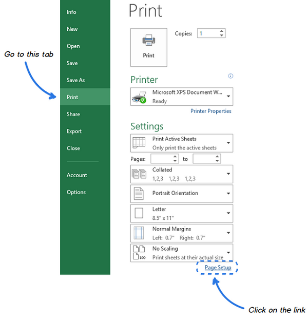 Chỉ định cài đặt tron page setup để đường lưới trong bảng tính Excel Chỉ định cài đặt tron page setup để đường lưới trong bảng tính Excel