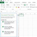 Cách phục hồi file Excel chưa lưu hoặc bị ghi đè