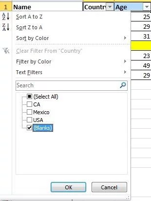 Thao tác excel cơ bản - Xóa ô dữ liệu trống một cách nhanh chóng Thao tác excel cơ bản - Xóa ô dữ liệu trống một cách nhanh chóng