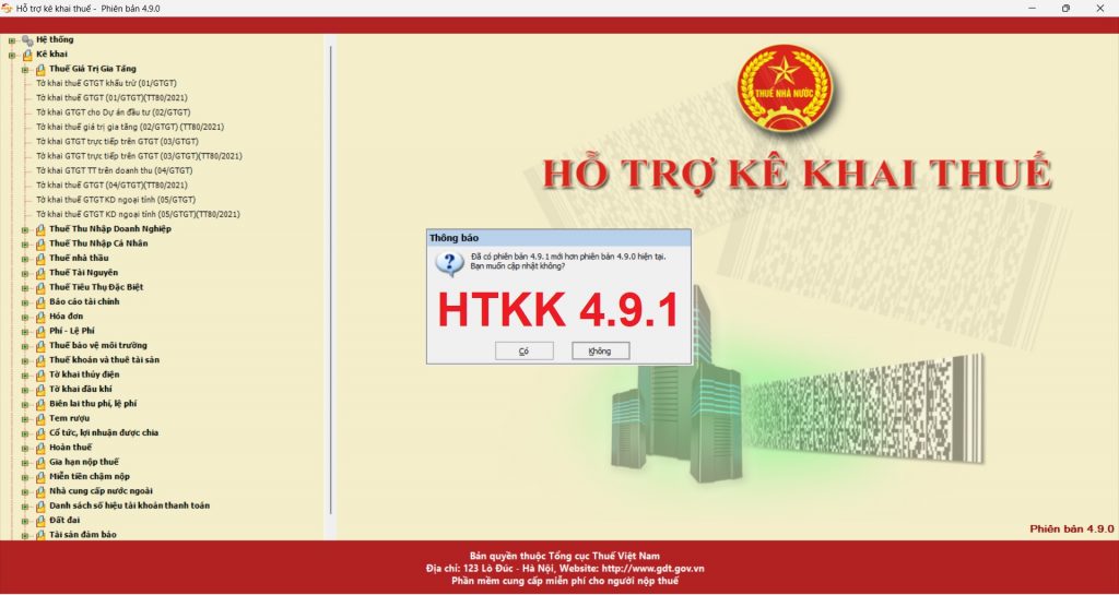 HTKK 4.9.1 ngày 4/8/2022
